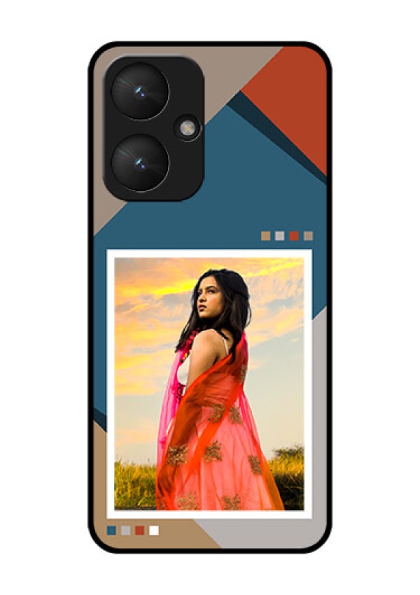 Poco M6 5G Custom Glass Phone Case - Retro Color Pallet Design