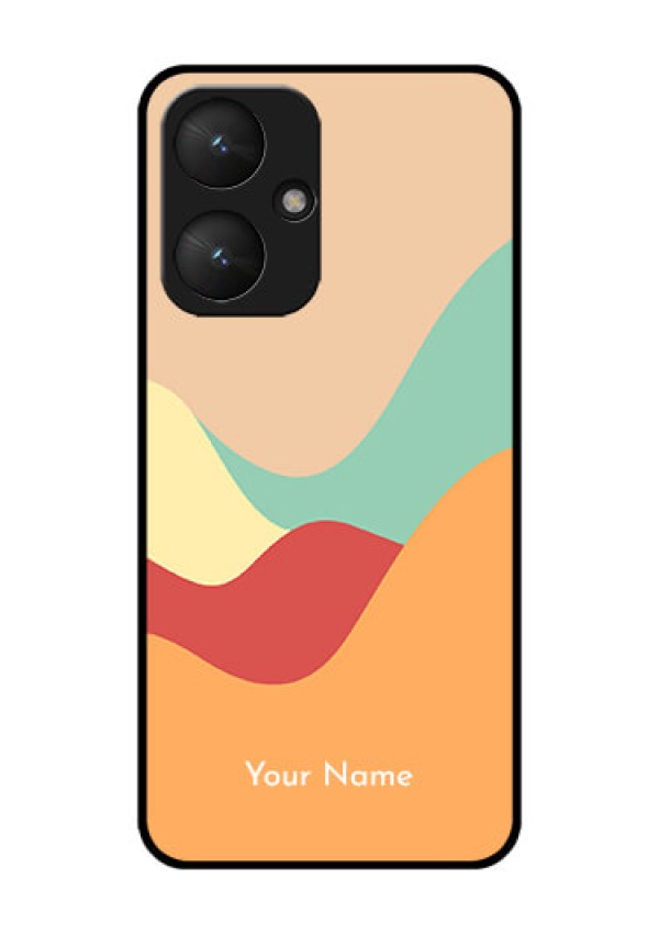 Poco M6 5G Custom Glass Phone Case - Ocean Waves Multi - Colour Design