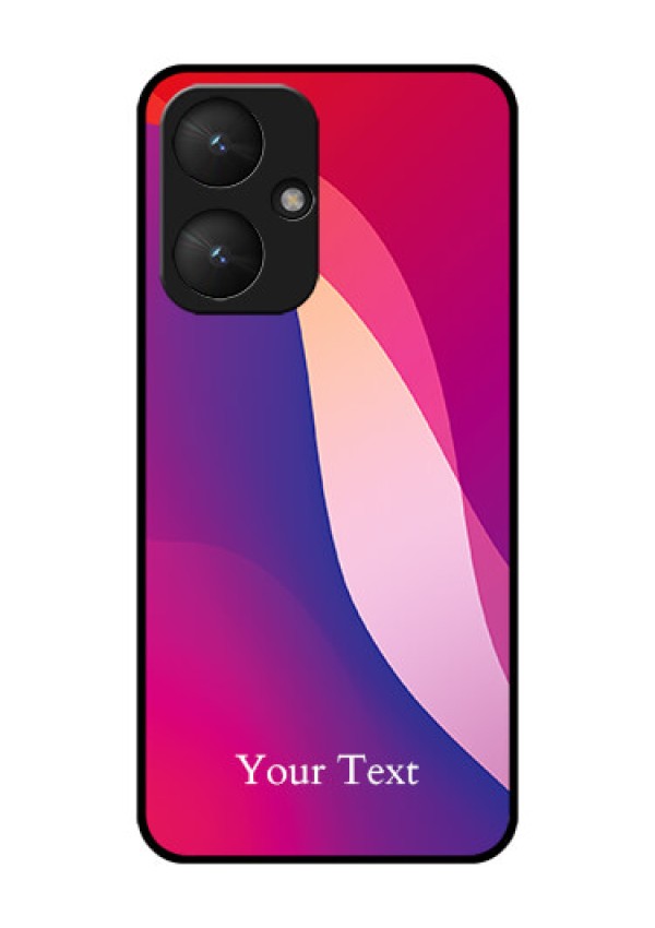 Poco M6 5G Custom Glass Phone Case - Digital Abstract Overlap Design