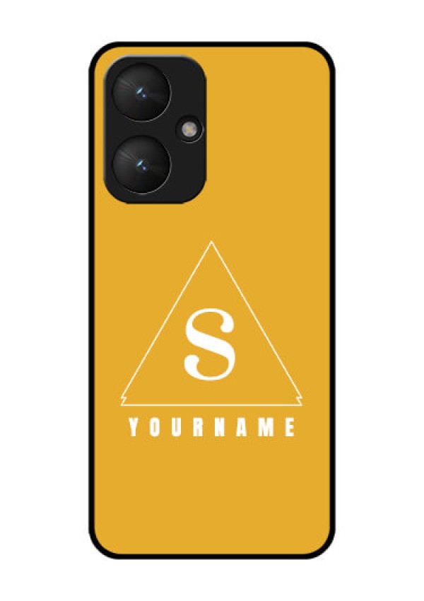 Poco M6 5G Custom Glass Phone Case - Simple Triangle Design