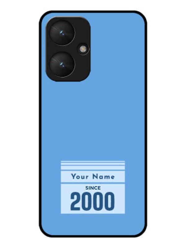 Custom Poco M6 5G Custom Glass Phone Case - Custom Year Of Birth Design