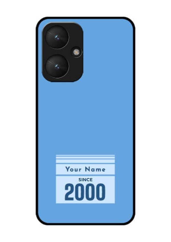 Poco M6 5G Custom Glass Phone Case - Custom Year Of Birth Design
