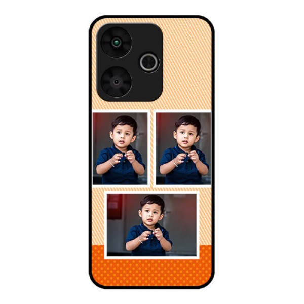 Poco M6 Plus 5G Custom Glass Phone Case - Bulk Photos Upload Design