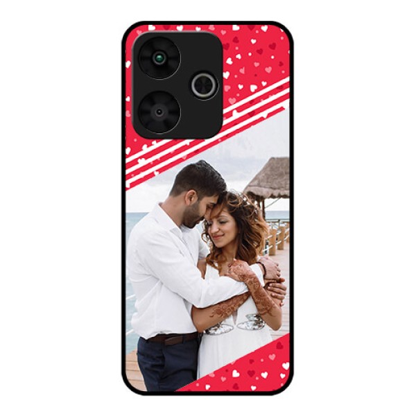 Poco M6 Plus 5G Custom Glass Phone Case - Valentines Gift Design