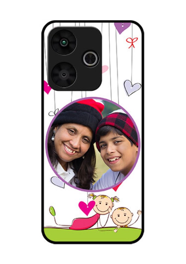 Poco M6 Plus 5G Custom Glass Phone Case - Cute Kids Phone Case Design