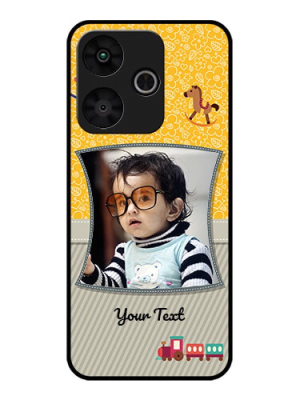 Custom Poco M6 Plus 5G Custom Glass Phone Case - Baby Picture Upload Design
