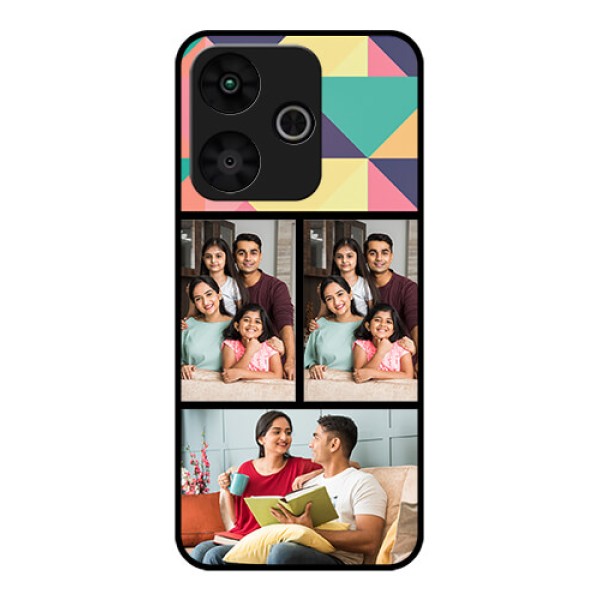 Poco M6 Plus 5G Custom Glass Phone Case - Bulk Pic Upload Design