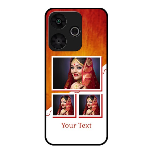 Poco M6 Plus 5G Custom Glass Phone Case - Wedding Memories Design