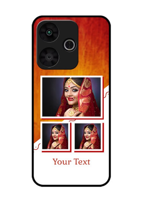 Poco M6 Plus 5G Custom Glass Phone Case - Wedding Memories Design
