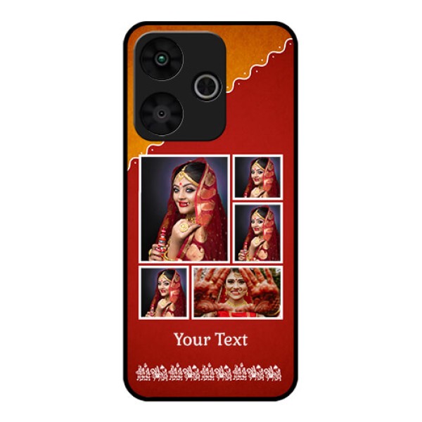 Poco M6 Plus 5G Custom Glass Phone Case - Wedding Pic Upload Design Poco M6 Plus 5G Custom Glass Phone Case - Wedding Pic Upload Design