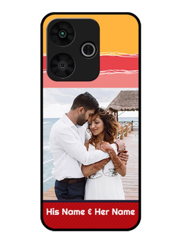 Custom Poco M6 Plus 5G Custom Glass Phone Case - Colorful Case Design