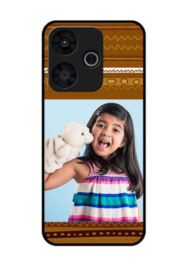 Poco M6 Plus 5G Custom Glass Phone Case - Friends Picture Upload Design