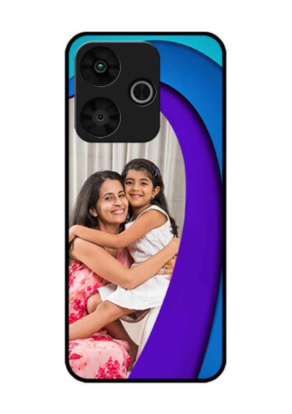 Poco M6 Plus 5G Custom Glass Phone Case - Simple Pattern Design