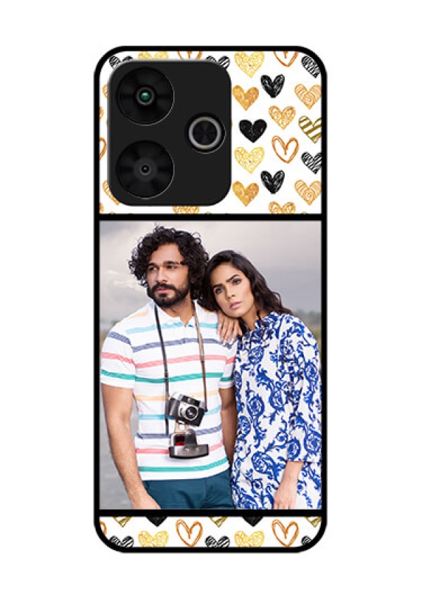 Poco M6 Plus 5G Custom Glass Phone Case - Love Symbol Design