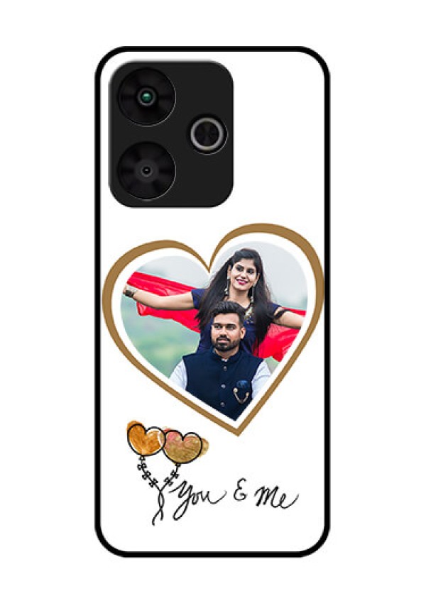 Poco M6 Plus 5G Custom Glass Phone Case - You and Me Design