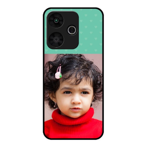 Poco M6 Plus 5G Custom Glass Phone Case - Lovers Picture Design