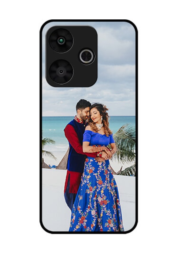 Poco M6 Plus 5G Custom Glass Phone Case - Upload Full Picture Design