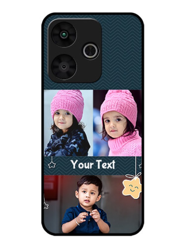 Custom Poco M6 Plus 5G Custom Glass Phone Case - Hanging Stars Design