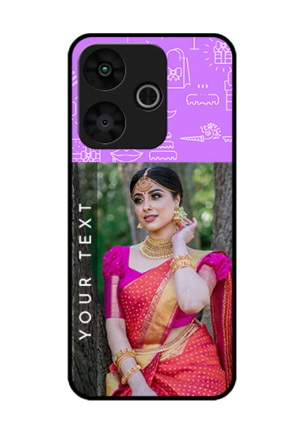 Poco M6 Plus 5G Custom Glass Phone Case - Birthday Icons Design