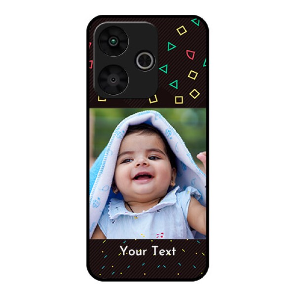 Poco M6 Plus 5G Custom Glass Phone Case - With Confetti Birthday Design Poco M6 Plus 5G Custom Glass Phone Case - With Confetti Birthday Design