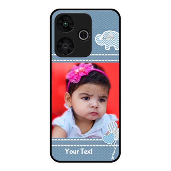 Poco M6 Plus 5G Custom Glass Phone Case - With Kids Pattern Design Poco M6 Plus 5G Custom Glass Phone Case - With Kids Pattern Design