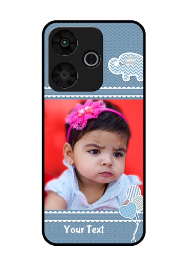 Poco M6 Plus 5G Custom Glass Phone Case - With Kids Pattern Design