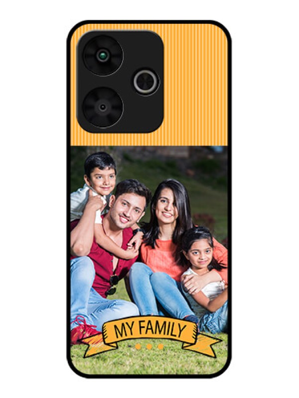 Custom Poco M6 Plus 5G Custom Glass Phone Case - My Family Design