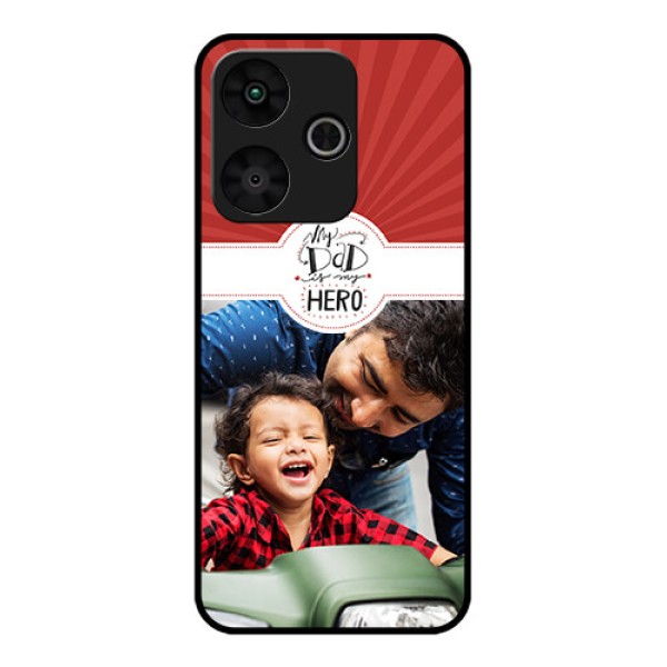 Poco M6 Plus 5G Custom Glass Phone Case - My Dad Hero Design
