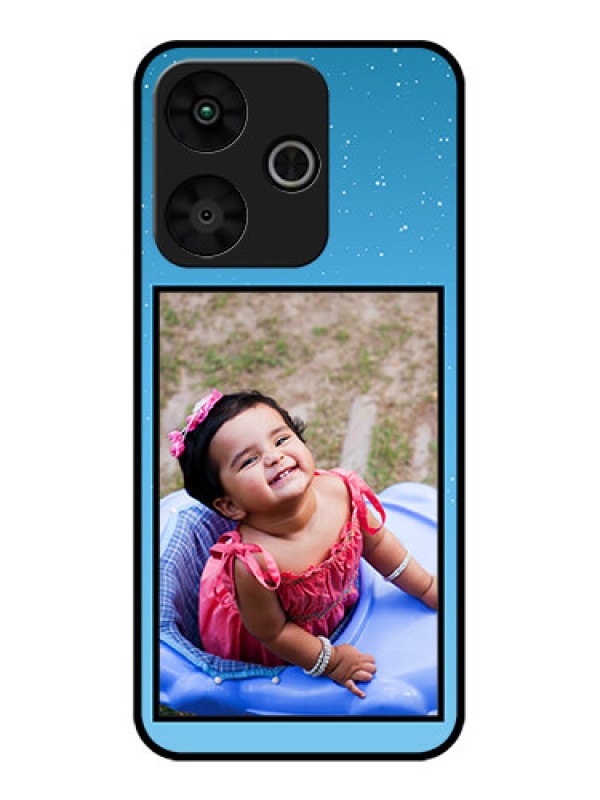 Custom Poco M6 Plus 5G Custom Glass Phone Case - Wave Pattern Colorful Design