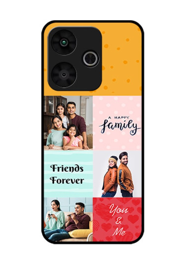 Poco M6 Plus 5G Custom Glass Phone Case - Images With Quotes Design