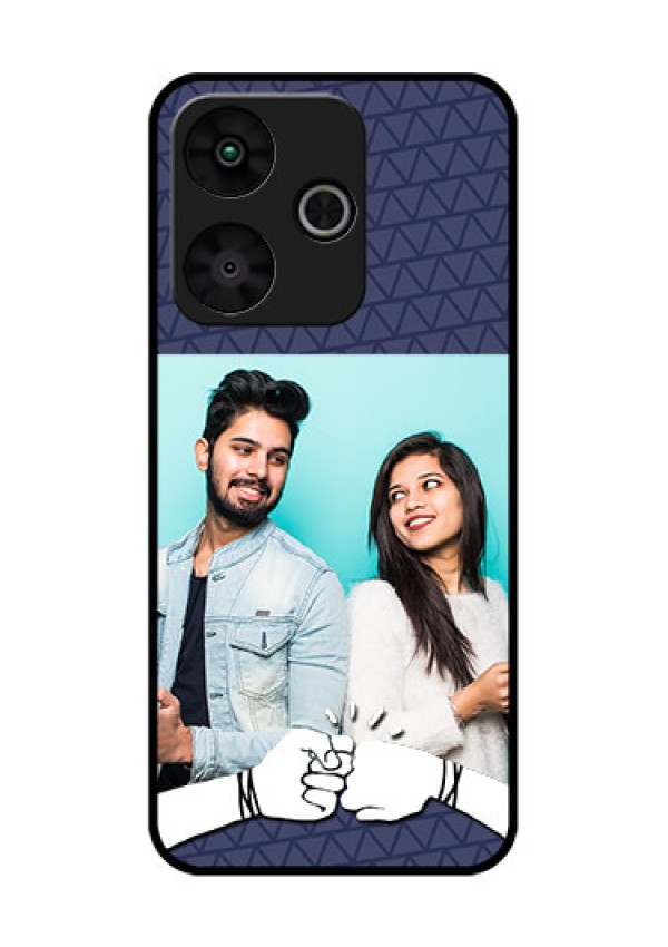 Poco M6 Plus 5G Custom Glass Phone Case - With Best Friends Design