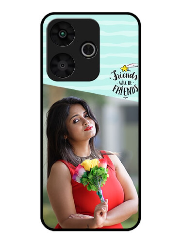 Custom Poco M6 Plus 5G Custom Glass Phone Case - Friends Picture Icon Design