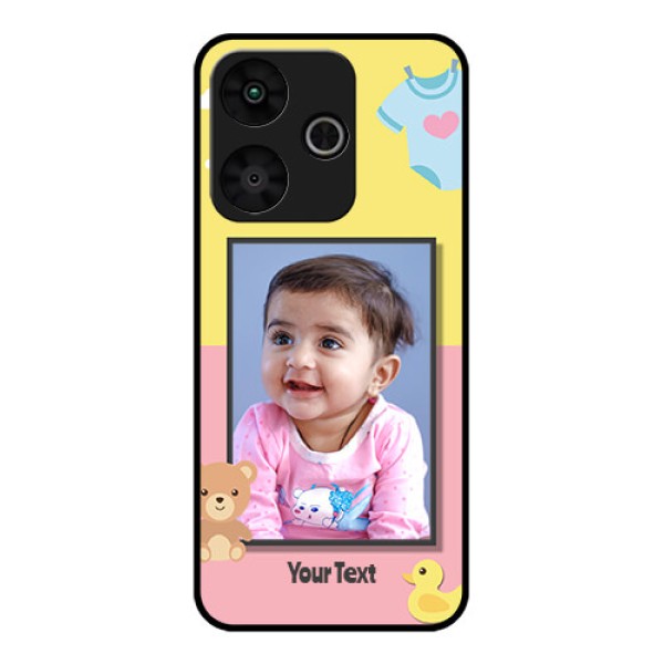 Poco M6 Plus 5G Custom Glass Phone Case - Kids 2 Color Design