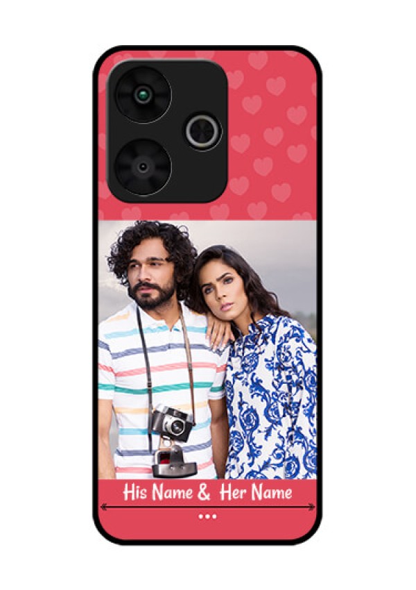 Poco M6 Plus 5G Custom Glass Phone Case - Simple Love Design