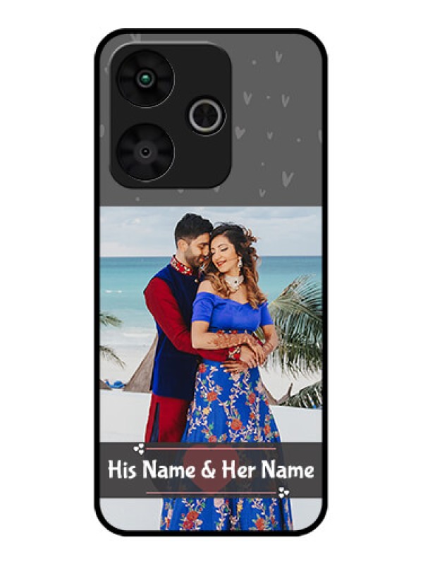 Custom Poco M6 Plus 5G Custom Glass Phone Case - Buy Love Design With Photo Online