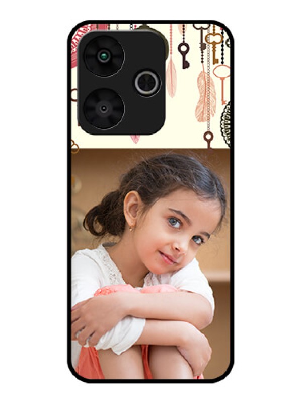 Custom Poco M6 Plus 5G Custom Glass Phone Case - Boho Style Design