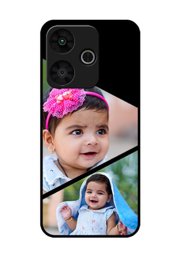 Poco M6 Plus 5G Custom Glass Phone Case - Semi Cut Design
