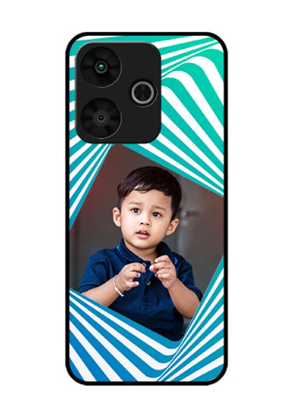 Poco M6 Plus 5G Custom Glass Phone Case - Abstract Spiral Design