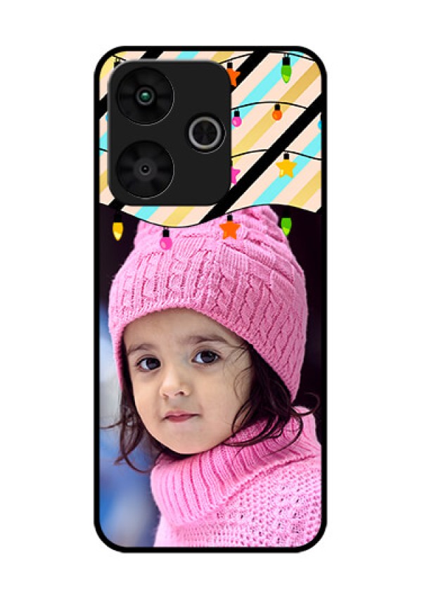 Poco M6 Plus 5G Custom Glass Phone Case - Lights Hanging Design