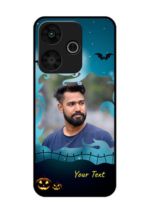 Poco M6 Plus 5G Custom Glass Phone Case - Halloween Frame Design