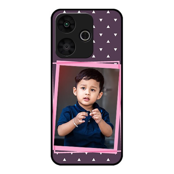 Poco M6 Plus 5G Custom Glass Phone Case - Triangle Pattern Dotted Design Poco M6 Plus 5G Custom Glass Phone Case - Triangle Pattern Dotted Design