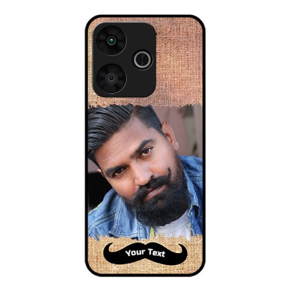 Poco M6 Plus 5G Custom Glass Phone Case - With Texture Design