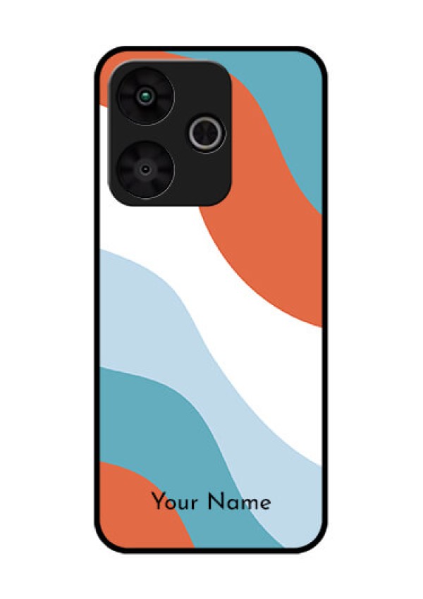 Poco M6 Plus 5G Custom Glass Phone Case - Coloured Waves Design