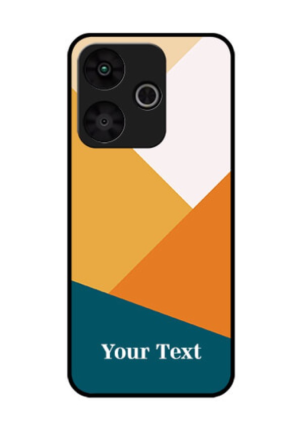 Poco M6 Plus 5G Custom Glass Phone Case - Stacked Multi - Colour Design