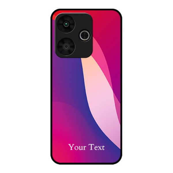 Poco M6 Plus 5G Custom Glass Phone Case - Digital Abstract Overlap Design Poco M6 Plus 5G Custom Glass Phone Case - Digital Abstract Overlap Design