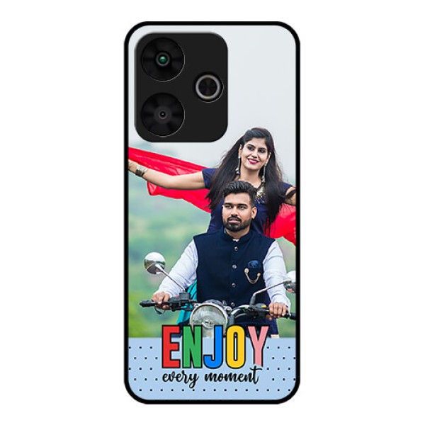 Poco M6 Plus 5G Custom Glass Phone Case - Enjoy Every Moment Design Poco M6 Plus 5G Custom Glass Phone Case - Enjoy Every Moment Design