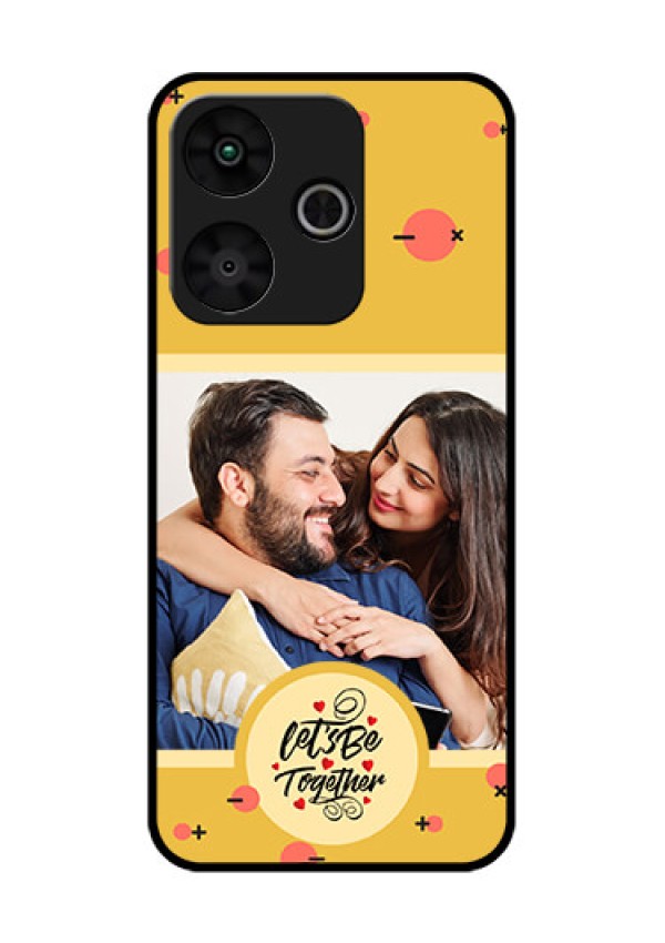 Poco M6 Plus 5G Custom Glass Phone Case - Lets Be Together Design