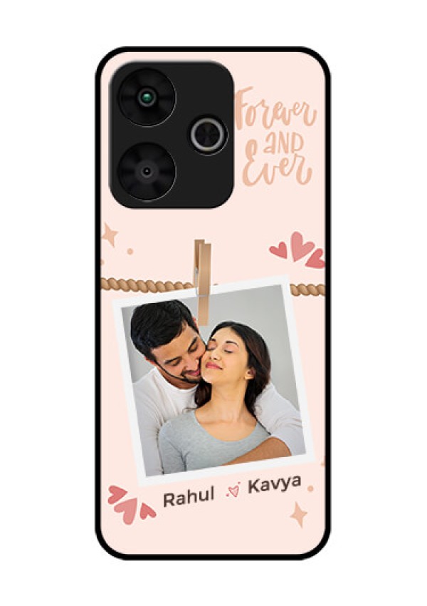 Poco M6 Plus 5G Custom Glass Phone Case - Forever And Ever Love Design