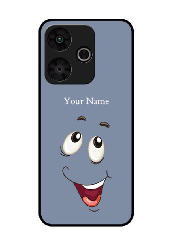 Poco M6 Plus 5G Custom Glass Phone Case - Laughing Cartoon Face Design
