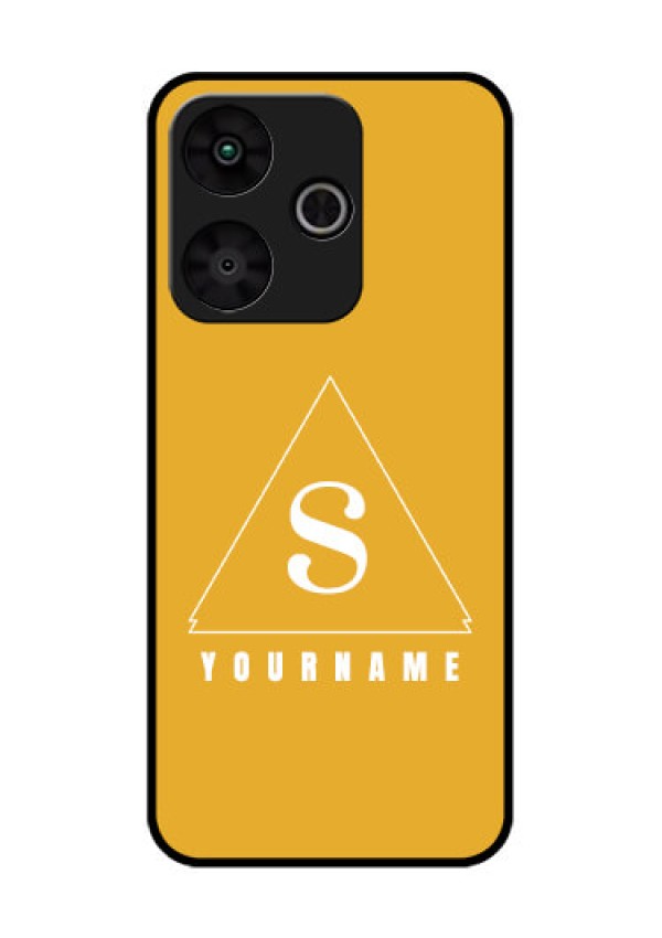 Poco M6 Plus 5G Custom Glass Phone Case - Simple Triangle Design